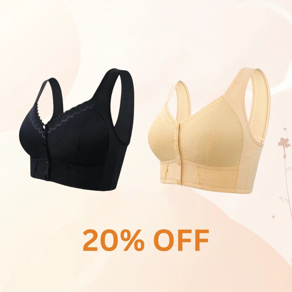 🎁 2025 Mother's Day Special 🌸New Front Closure Breathable Bra for Seniors