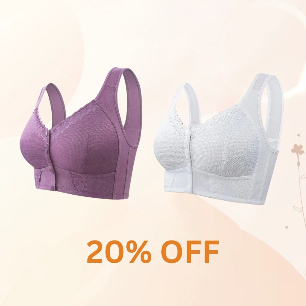 🎁 2025 Mother's Day Special 🌸New Front Closure Breathable Bra for Seniors