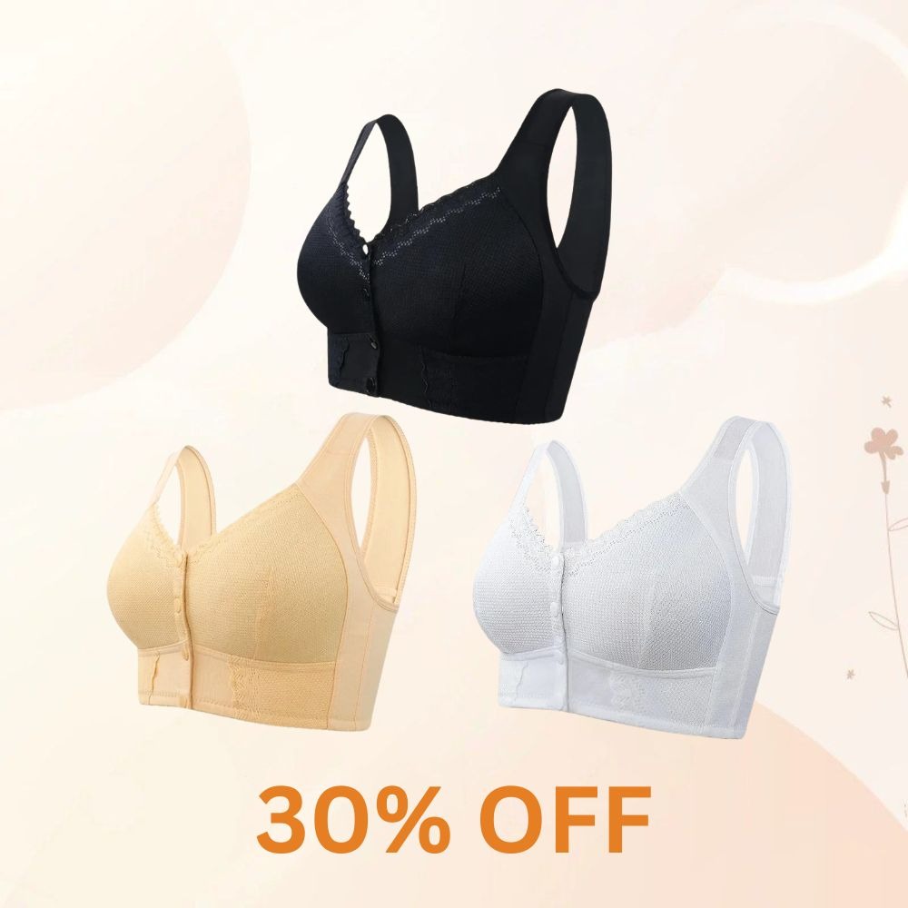 🎁 2025 Mother's Day Special 🌸New Front Closure Breathable Bra for Seniors