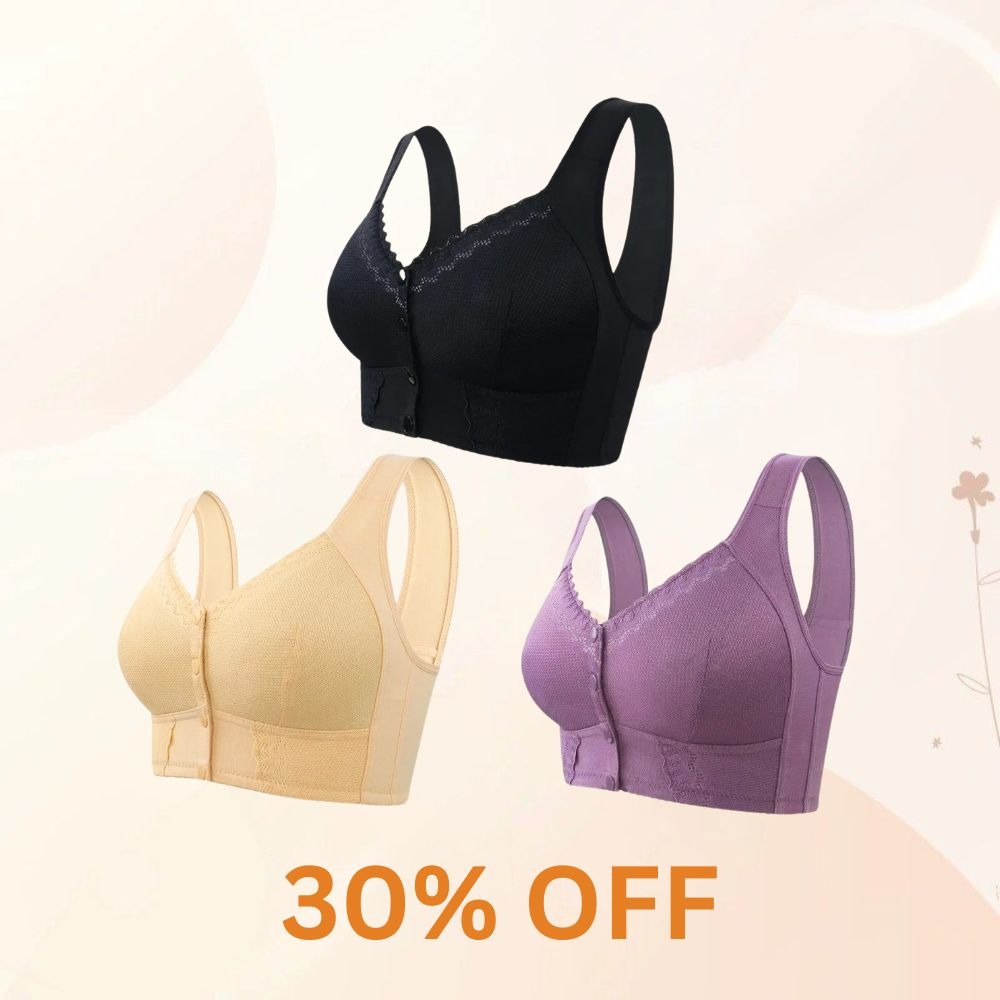 🎁 2025 Mother's Day Special 🌸New Front Closure Breathable Bra for Seniors