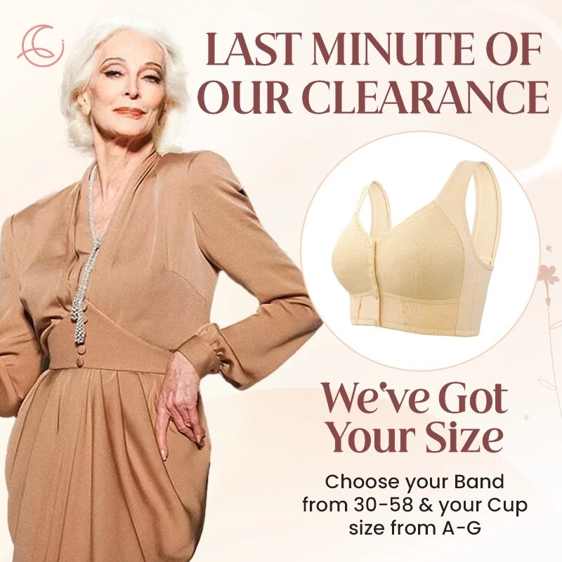 🎁 2025 Mother's Day Special 🌸New Front Closure Breathable Bra for Seniors