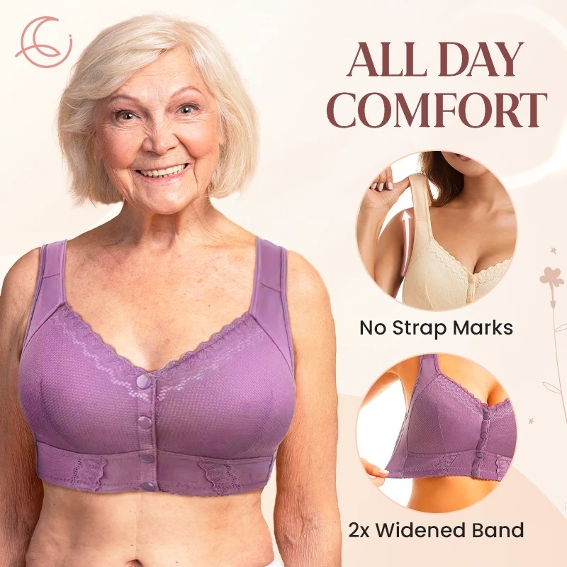 🎁 2025 Mother's Day Special 🌸New Front Closure Breathable Bra for Seniors