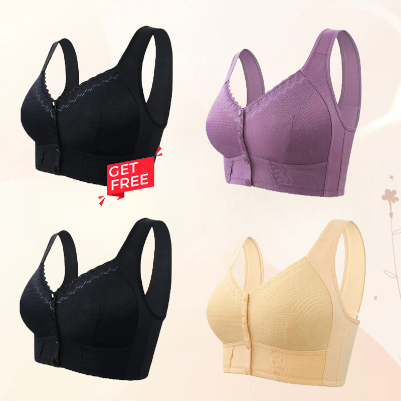 🎁 2025 Mother's Day Special 🌸New Front Closure Breathable Bra for Seniors