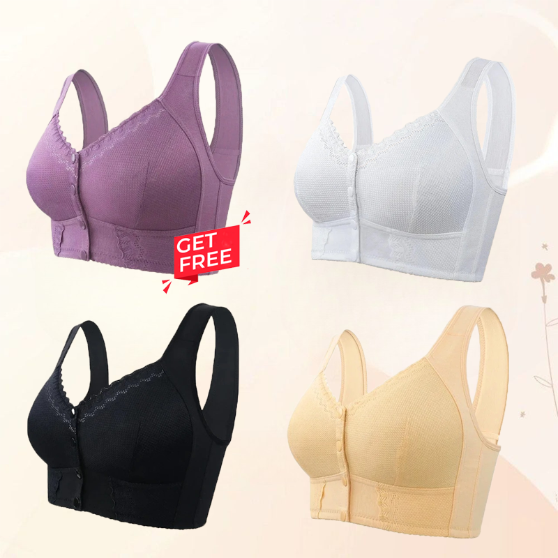 🎁 2025 Mother's Day Special 🌸New Front Closure Breathable Bra for Seniors